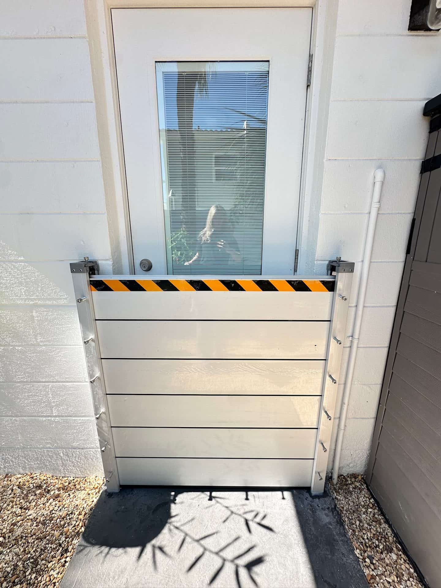 HydroDam aluminum flood barrier installed in Snell Isle, FL